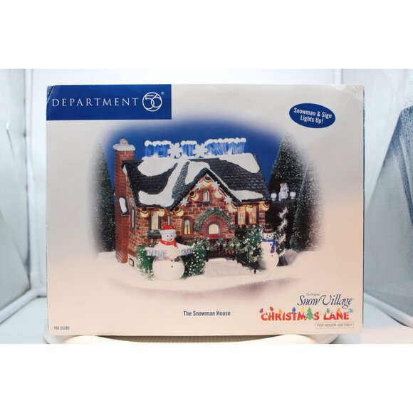 Dept 56 Snow Village - The Snowman House - Christmas Lane - Picture 1 of 7